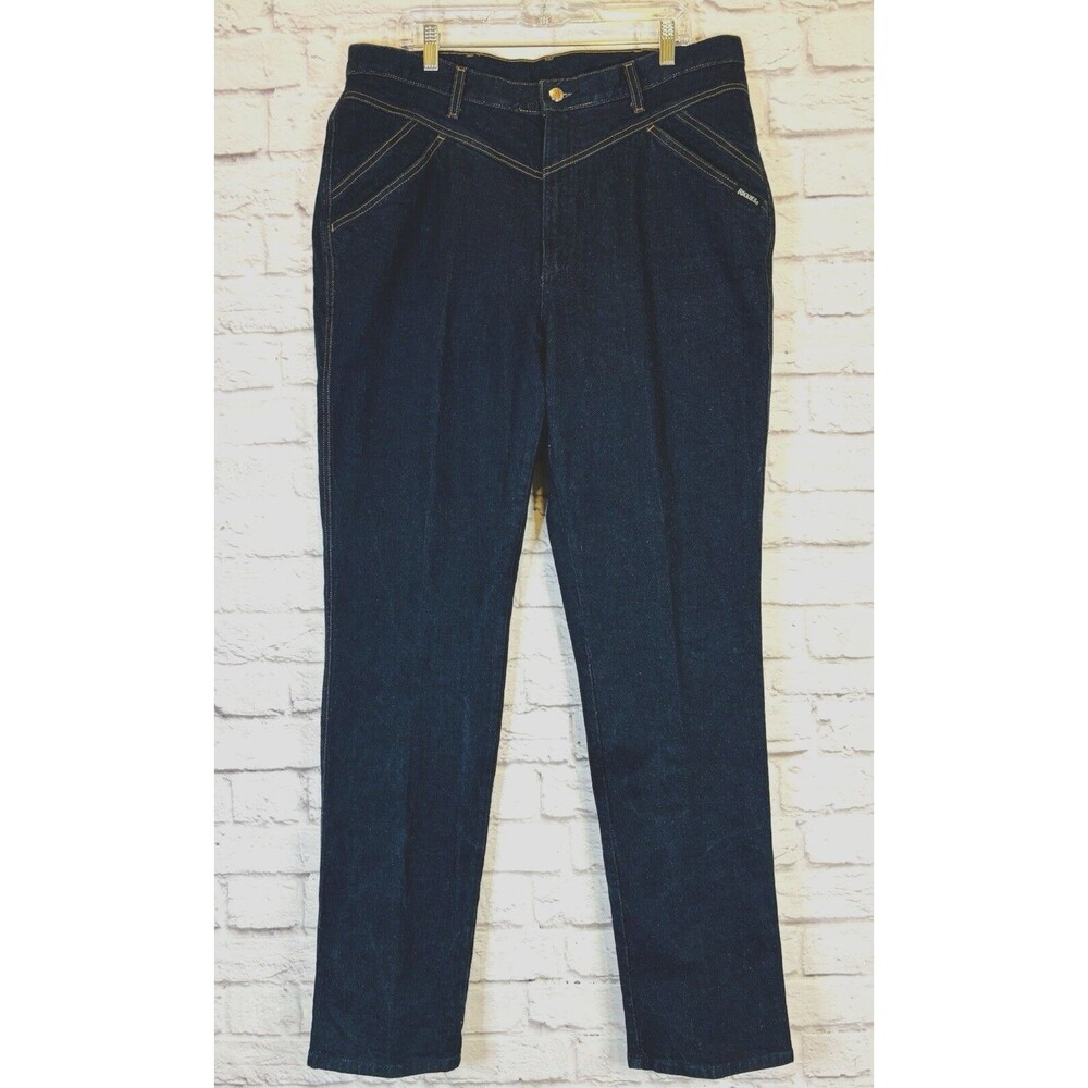 Vintage Rocky Mountain High Waited Denim Jeans Rockies Dark Wash High Waist 18W